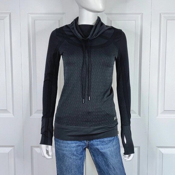 UNDER ARMOUR women's charcoal cowl neck XS - Picture 1 of 2